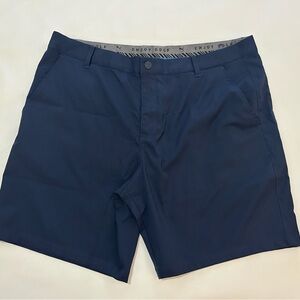 Puma Men's Dark Blue Flat Front Shorts